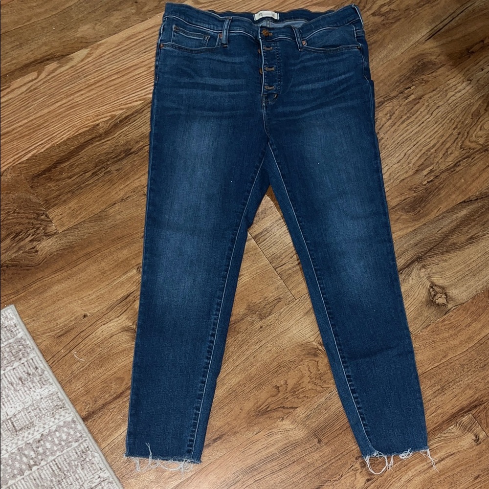 Madewell Women's Deep Blue Skinny Jeans